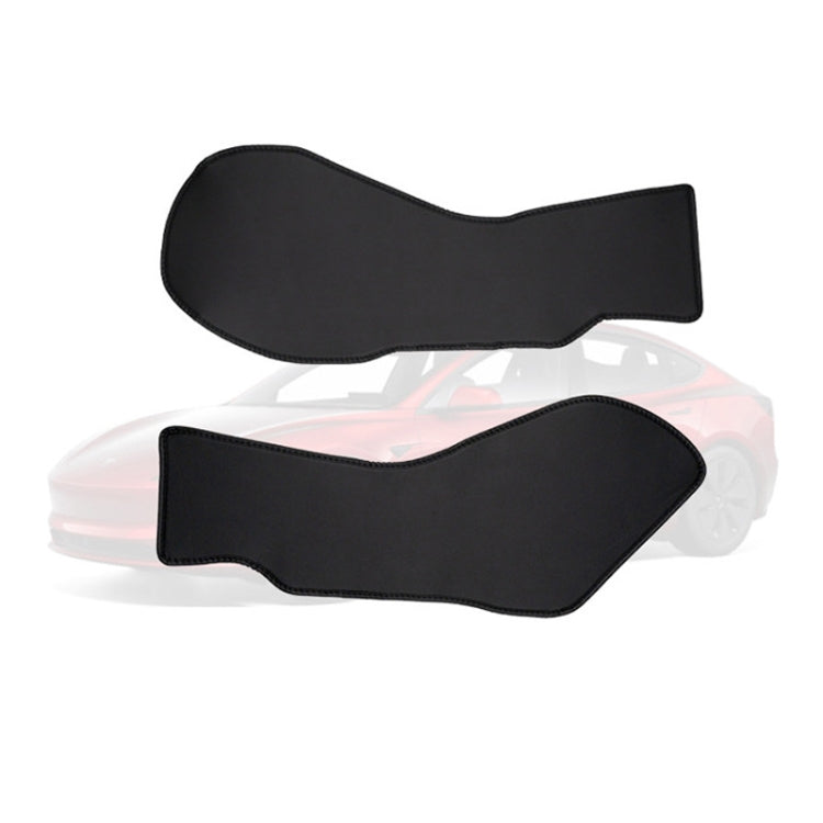 For Tesla Center Console Side Anti-kick Protective Pad, Style: For 2024 Model 3 Driver Passenger Inner Side Leather by buy2fix