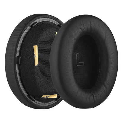 1pair For BOSE QC Ultra Headphone Leather Sponge Cover Earmuffs, Color: Black Lambskin by buy2fix