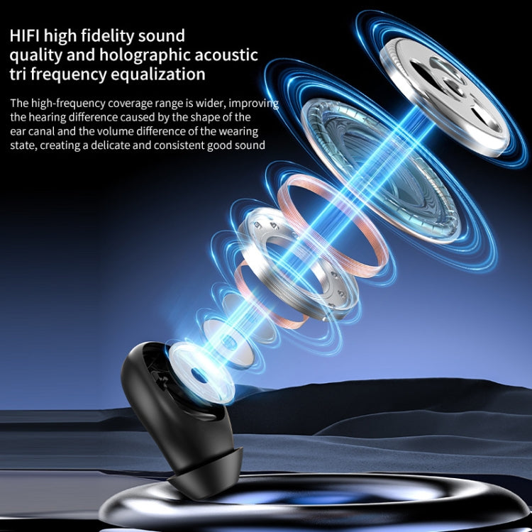 Q9 In-Ear Mini Sports Invisible Sleep Single Ear Bluetooth Earphone(Black) - Bluetooth Earphone by buy2fix | Online Shopping UK | buy2fix