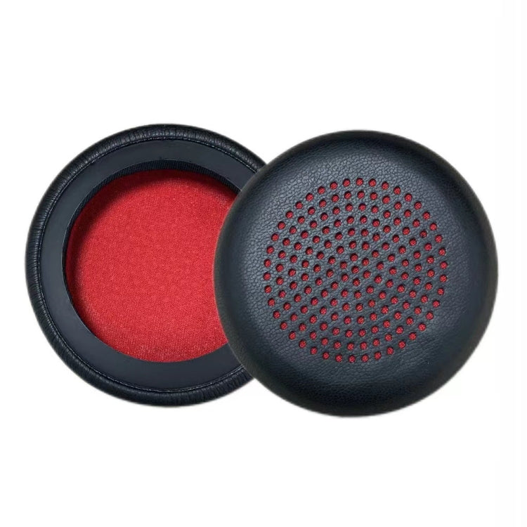 1pair For Plantronics UC B825 Headphone Leather Sponge Cover Earmuffs, Color: Red Mesh Leather by buy2fix