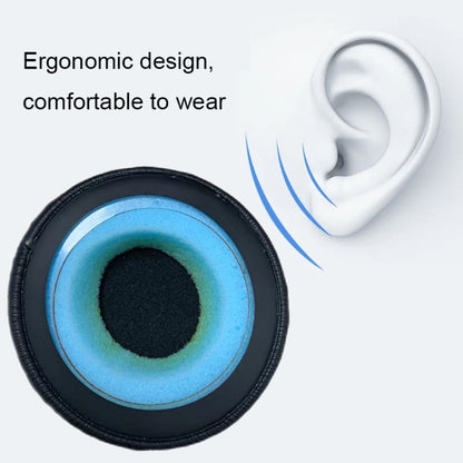 1pair For Plantronics UC B825 Headphone Leather Sponge Cover Earmuffs, Color: Black Mesh Leather by buy2fix