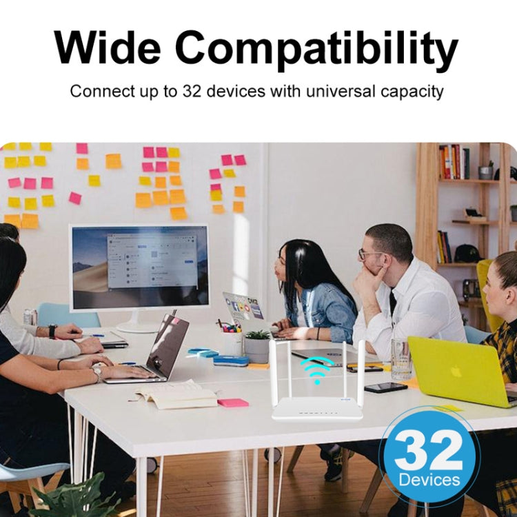 4G CPE Wireless Plug-In Router WiFi 6 Network Hotspot, EU Plug(White) by buy2fix