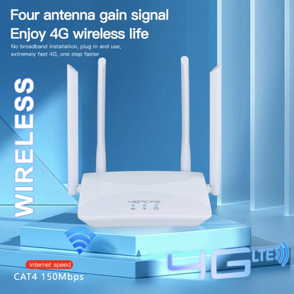 European B1/3/7/8/20/38/40/41 4G Wireless CPE Router Plug-in Mobile WiFi, EU Plug by buy2fix