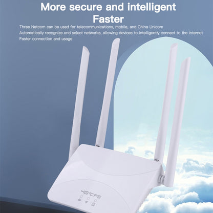 European B1/3/7/8/20/38/40/41 4G Wireless CPE Router Plug-in Mobile WiFi, EU Plug by buy2fix