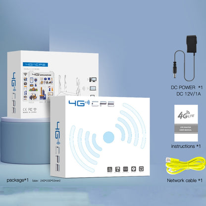 European B1/3/7/8/20/38/40/41 4G Wireless CPE Router Plug-in Mobile WiFi, EU Plug by buy2fix