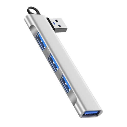 Side Plug Wireless Docking Station 4 In 1 Multifunctional Computer Cable Hubs, Port: USB 3.0 Silver by buy2fix