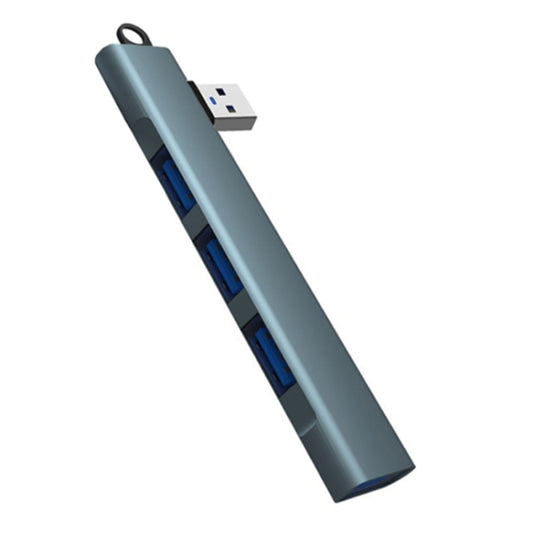 Side Plug Wireless Docking Station 4 In 1 Multifunctional Computer Cable Hubs, Port: USB 3.0 Gray by buy2fix