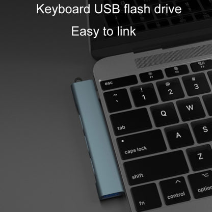 Side Plug Wireless Docking Station 4 In 1 Multifunctional Computer Cable Hubs, Port: USB 3.0 Gray by buy2fix