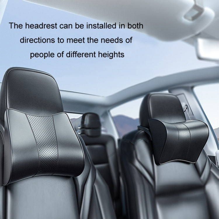 For Tesla Model 3/Y Car Memory Foam Headrest, Material: Cloth by buy2fix