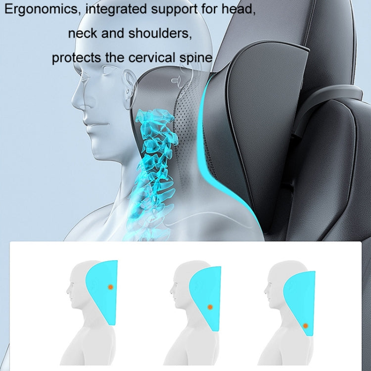 For Tesla Model 3/Y Car Memory Foam Headrest, Material: Microfiber by buy2fix