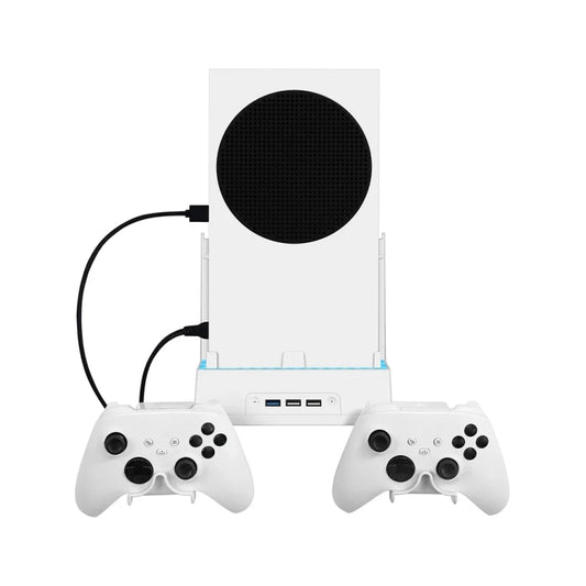 For XBOX Series S Wall Mounted Cooling RGB Multi-function Base With Fan and Hook(Black) - Holder by buy2fix | Online Shopping UK | buy2fix