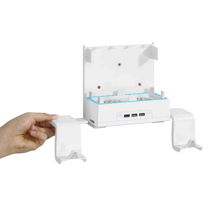For XBOX Series S Wall Mounted Cooling RGB Multi-function Base With Fan and Hook(Black) - Holder by buy2fix | Online Shopping UK | buy2fix
