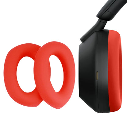 1pair For Sony WH-1000XM5 Headphone Leather Sponge Cover Earmuffs(Red) by buy2fix