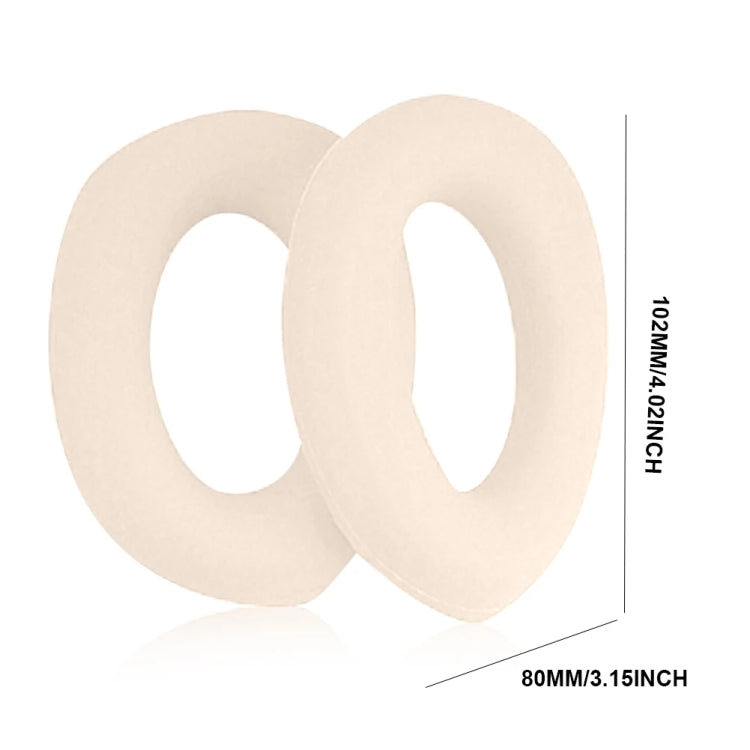 1pair For Sony WH-1000XM5 Headphone Leather Sponge Cover Earmuffs(Beige) by buy2fix