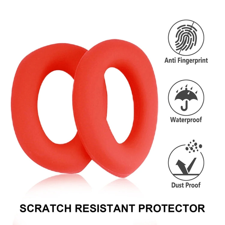 1pair For Sony WH-1000XM5 Headphone Leather Sponge Cover Earmuffs(Beige) by buy2fix