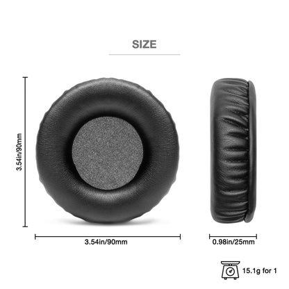 1pair Headphone Leather Sponge Cover Earmuffs For Pioneer HDJ-X5 / HDJ-X7 / HDJ-X10(Black) by buy2fix