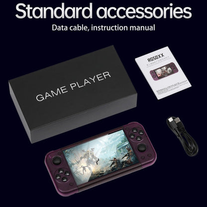 RG50XX 5-Inch Retro Handheld Game Console Linux System Built In 15000+ Games(Black) - Pocket Console by buy2fix | Online Shopping UK | buy2fix
