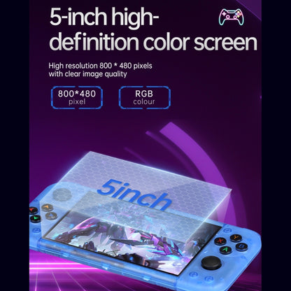 RG50XX 5-Inch Retro Handheld Game Console Linux System Built In 15000+ Games(Black) - Pocket Console by buy2fix | Online Shopping UK | buy2fix