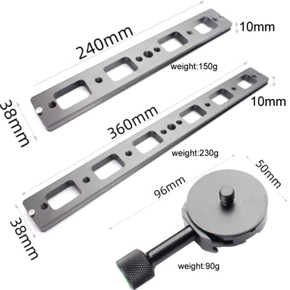 Double Camera Bracket Arca Swiss Quick Release Plate, Spec: PU360 - Quick Release Plate by buy2fix | Online Shopping UK | buy2fix