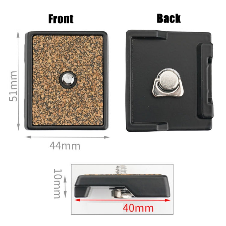 For WeiFeng WF-6662A Tripod Quick Release Plate Metal QR Plate - Quick Release Plate by buy2fix | Online Shopping UK | buy2fix