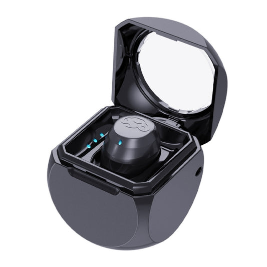 Q1 Mini Single Ear With Charging Compartment Wireless Invisible Stereo Bluetooth Earphone(Black) - Bluetooth Earphone by buy2fix | Online Shopping UK | buy2fix