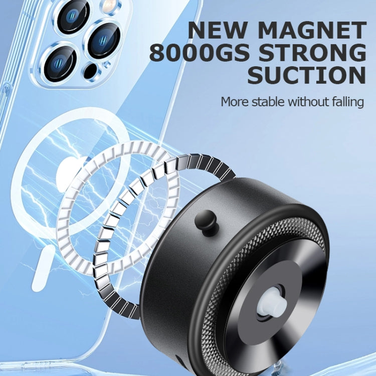 AIMITE M8 Car Phone Holder Vacuum Suction Cup Strong Magnetic Support Bracket(Silver) by AIMITE