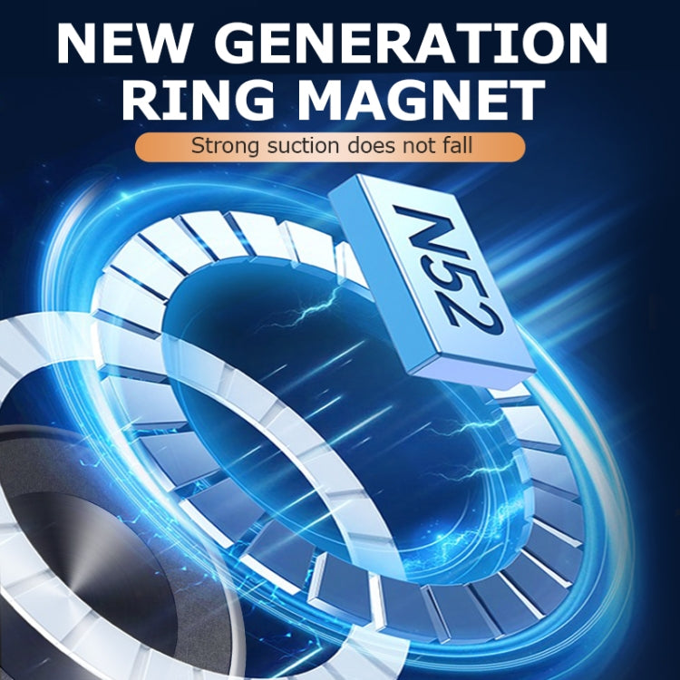 AIMITE M8 Car Phone Holder Vacuum Suction Cup Strong Magnetic Support Bracket(Silver) by AIMITE