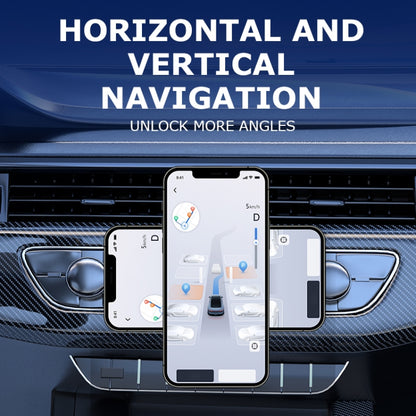 AIMITE M8 Car Phone Holder Vacuum Suction Cup Strong Magnetic Support Bracket(Silver) by AIMITE