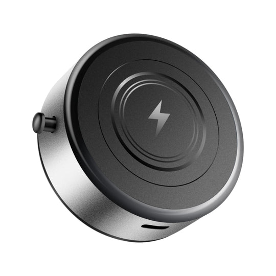 AIMITE M8 Car Wireless Charger Phone Holder Vacuum Suction Cup Strong Magnetic Support Bracket(Silver)