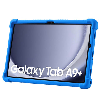 For Samsung Galaxy Tab A9+ Shockproof Silicone Tablet Protective Case With Holder(Rainbow Color) by buy2fix