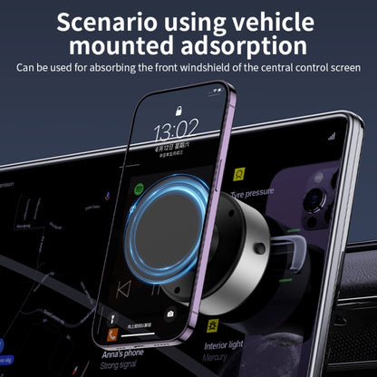 AIMITE X11 Car Vacuum Adsorption Cell Phone Magnetic Holder Universal Adjustable Navigation Support Bracket(Silver Ordinary Model) - Universal Car Holders by AIMITE | Online Shopping UK | buy2fix