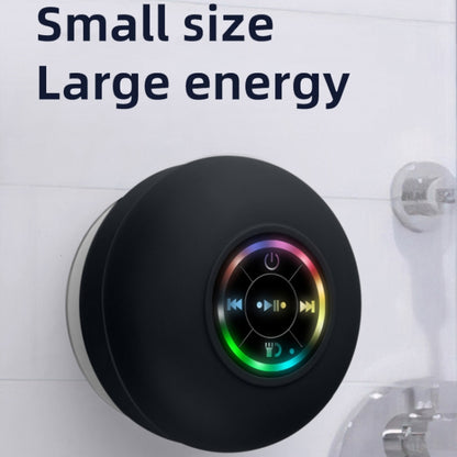 BT-07 Portable Large Suction Cup Waterproof Bathroom Bluetooth Speaker(White) - Waterproof Speaker by buy2fix | Online Shopping UK | buy2fix