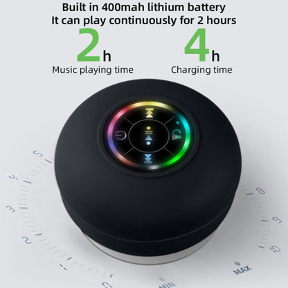 BT-07 Portable Large Suction Cup Waterproof Bathroom Bluetooth Speaker(White) - Waterproof Speaker by buy2fix | Online Shopping UK | buy2fix