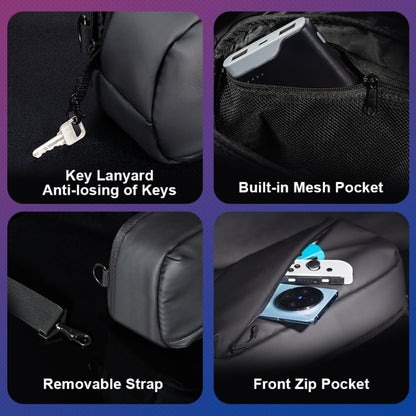 STARTRC GAMES Handheld Universal Storage Bag Crossbody Bag(Silver) - Accessories by STARTRC GAMES | Online Shopping UK | buy2fix