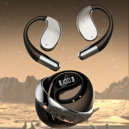 Q93 Planet Energy Ring Rotating Open-Ear Bluetooth Earphone With Lanyard(Black) - Bluetooth Earphone by buy2fix | Online Shopping UK | buy2fix