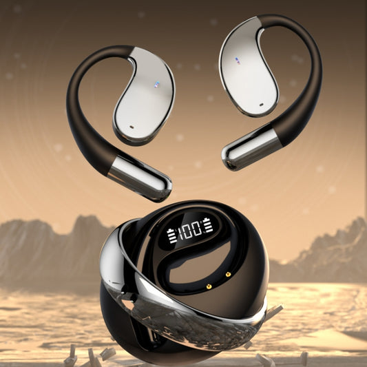 Q93 Planet Energy Ring Rotating Open-Ear Bluetooth Earphone With Lanyard(Black) - Bluetooth Earphone by buy2fix | Online Shopping UK | buy2fix
