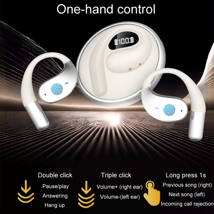 Q93 Planet Energy Ring Rotating Open-Ear Bluetooth Earphone With Lanyard(Black) - Bluetooth Earphone by buy2fix | Online Shopping UK | buy2fix