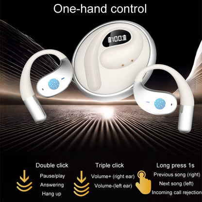 Q93 Planet Energy Ring Rotating Open-Ear Bluetooth Earphone With Lanyard(Black) - Bluetooth Earphone by buy2fix | Online Shopping UK | buy2fix