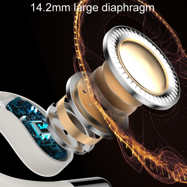 Q93 Planet Energy Ring Rotating Open-Ear Bluetooth Earphone With Lanyard(Black) - Bluetooth Earphone by buy2fix | Online Shopping UK | buy2fix