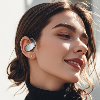 Q93 Planet Energy Ring Rotating Open-Ear Bluetooth Earphone With Lanyard(Black) - Bluetooth Earphone by buy2fix | Online Shopping UK | buy2fix