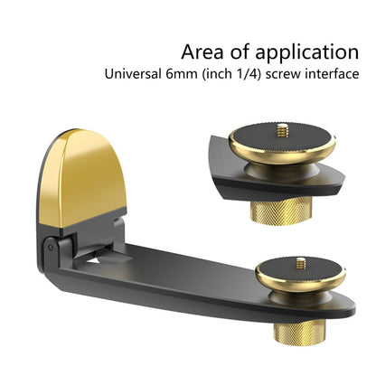 Aluminum Alloy Pan Head Adjustable Foldable Projector Wall Mount(Coffee Gold) - Accessories & Parts by buy2fix | Online Shopping UK | buy2fix
