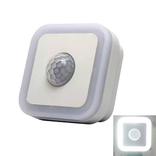 3W Home LED Human Auto Sensor Night Light Plug-In Wiring-Free Staircase Corridor Aisle Light, US Plug(White Light) - Sensor LED Lights by buy2fix | Online Shopping UK | buy2fix