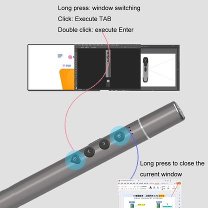 Multifunctional Conference Teaching Page Turning Pen Laser Pointer Without Telescopic by buy2fix