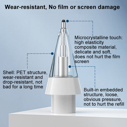 For Huawei M-Pencil 2 / 3 Mute Damping Anti-slip Replacement Nibs, Style: 2B White - Pencil Accessories by buy2fix | Online Shopping UK | buy2fix