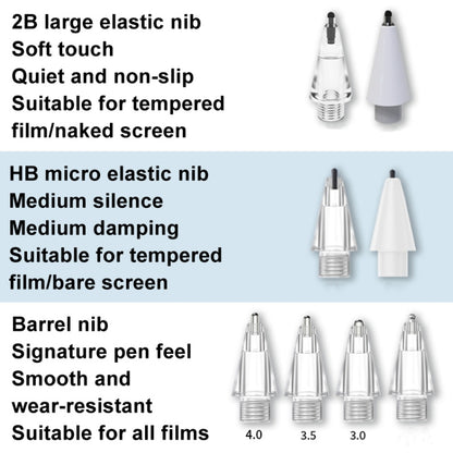 For Huawei M-Pencil 2 / 3 Mute Damping Anti-slip Replacement Nibs, Style: Bead Type Transparent - Pencil Accessories by buy2fix | Online Shopping UK | buy2fix