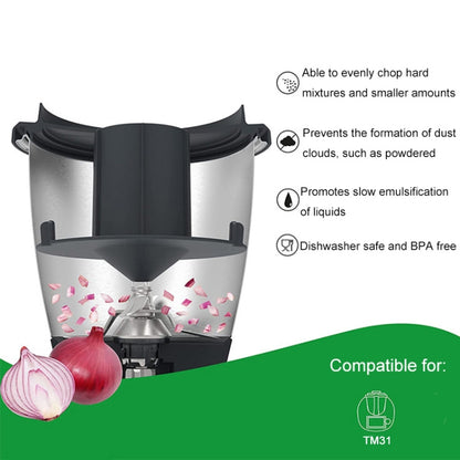 For Thermomix TM31 Blender Splash Guard Lid Anti-Splash Cover(Black) - Food Disposer Parts by buy2fix | Online Shopping UK | buy2fix