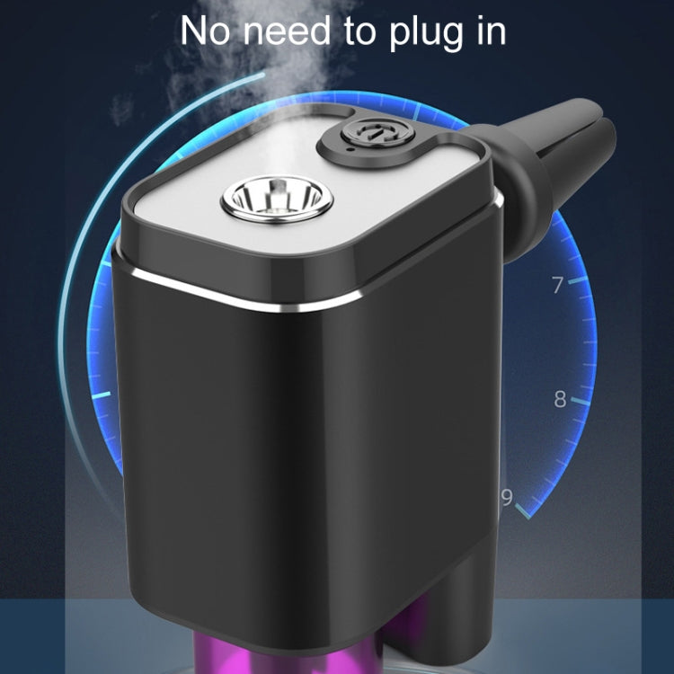 A26 Intelligent Car Air Vent Essential Oil Aromatherapy Diffuser Deodorizing Spray Scent Extender(Black) by buy2fix