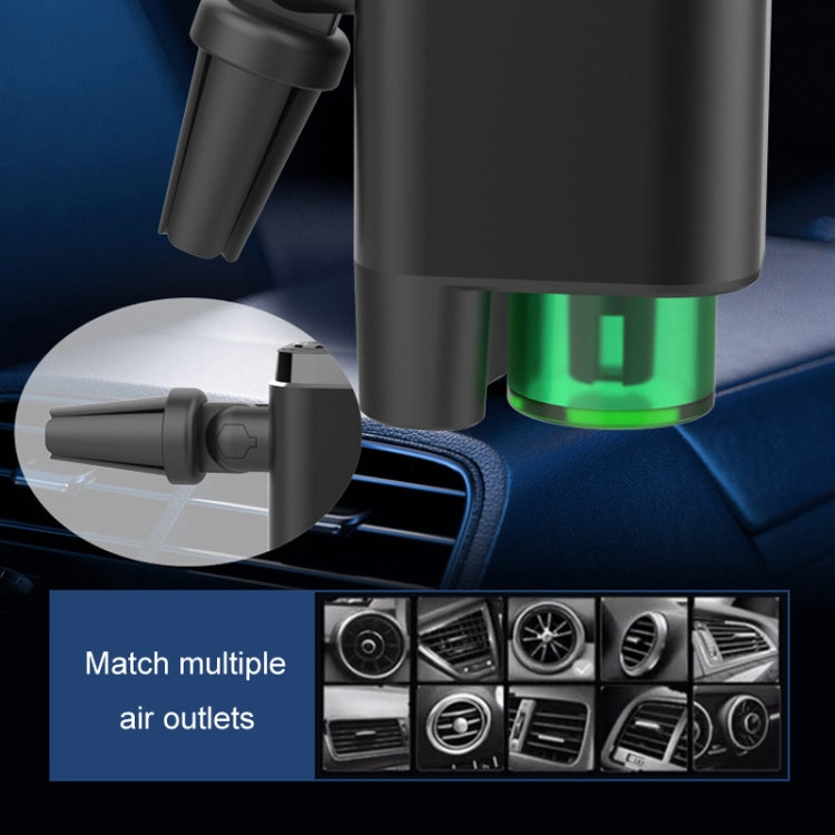 A26 Intelligent Car Air Vent Essential Oil Aromatherapy Diffuser Deodorizing Spray Scent Extender(Gray) by buy2fix