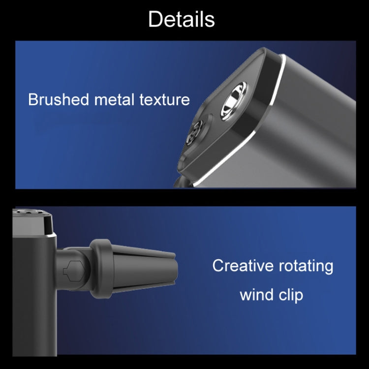 A26 Intelligent Car Air Vent Essential Oil Aromatherapy Diffuser Deodorizing Spray Scent Extender(Gray) by buy2fix