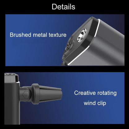 A26 Intelligent Car Air Vent Essential Oil Aromatherapy Diffuser Deodorizing Spray Scent Extender(Black) by buy2fix